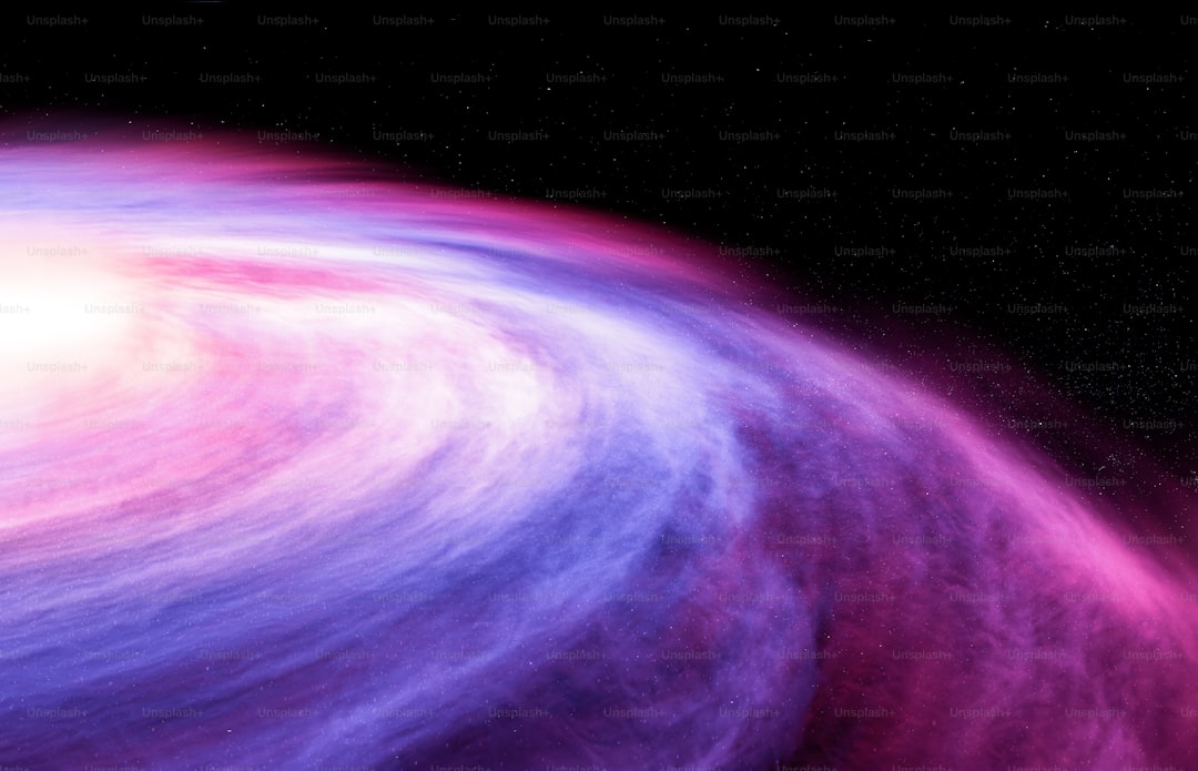 A black hole with a white disk in the middle of it