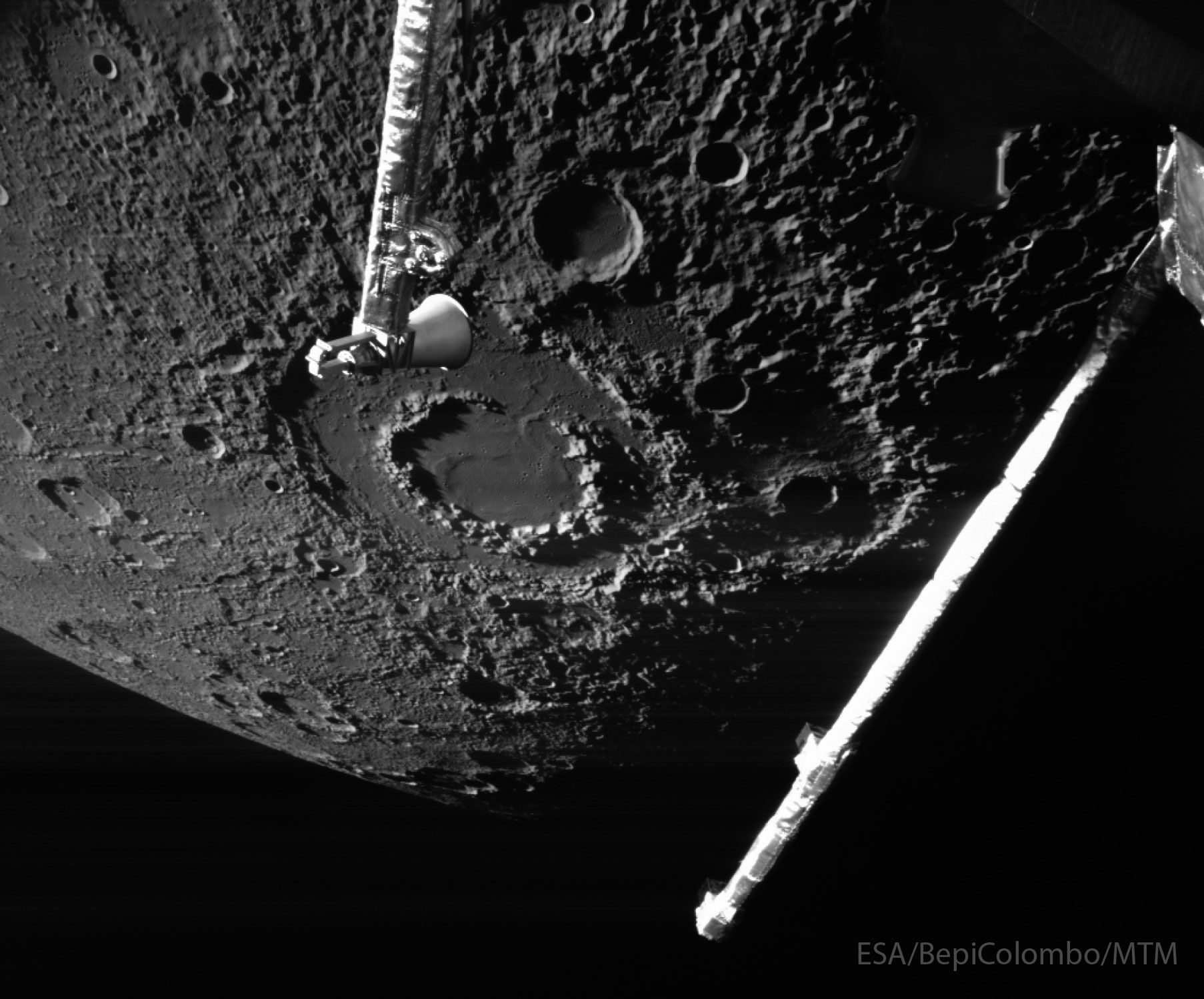 Astronomy Picture of the Day - Mercury's Vivaldi Crater from Bepi…