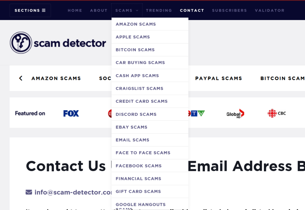 Scam detector : protégez-vous des sites malveillants - causonstech