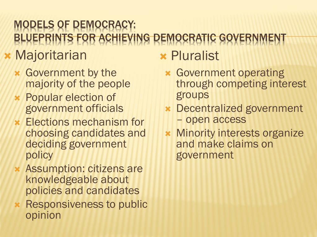 PPT - U1, C2: Majoritarian or Pluralist Democracy? PowerPoint ...
