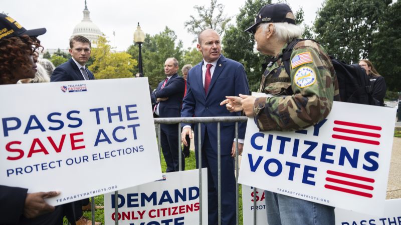 Republicans face a growing conundrum on the ‘Save America Act’ | CNN ...