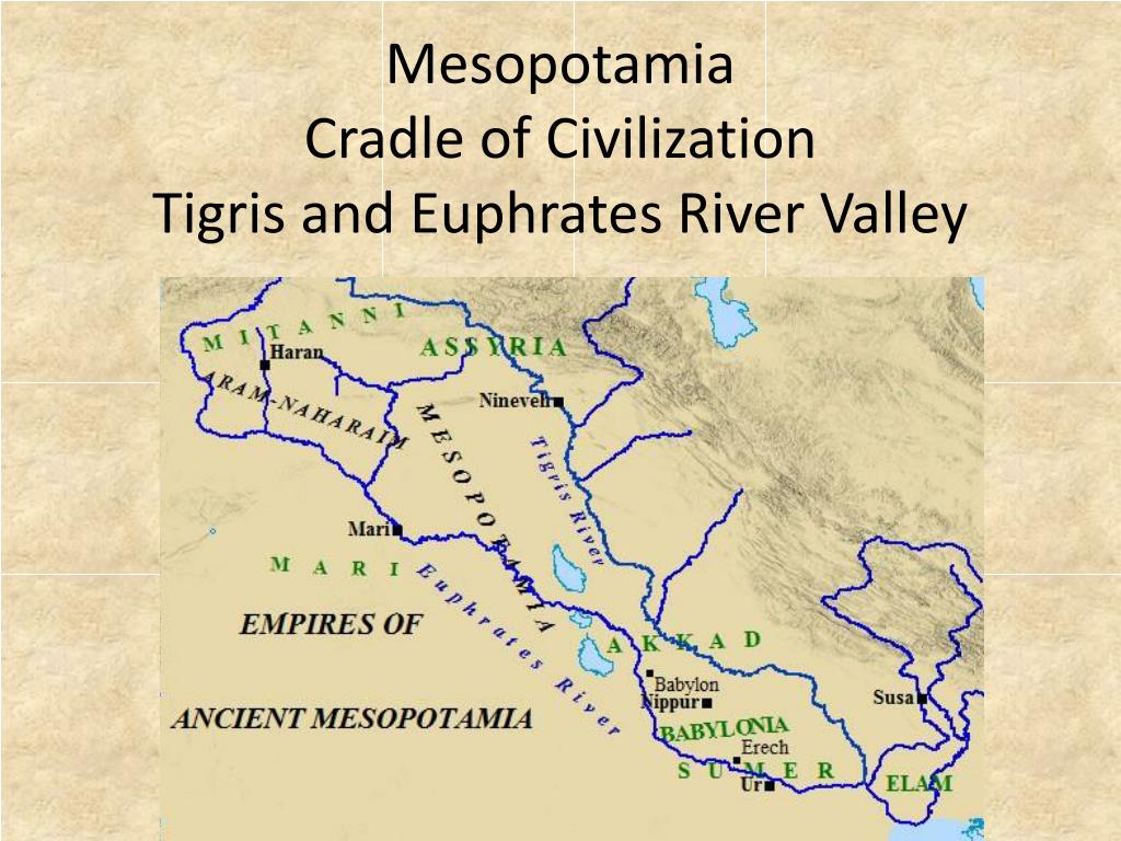 PPT - Mesopotamia Cradle of Civilization Tigris and Euphrates River ...