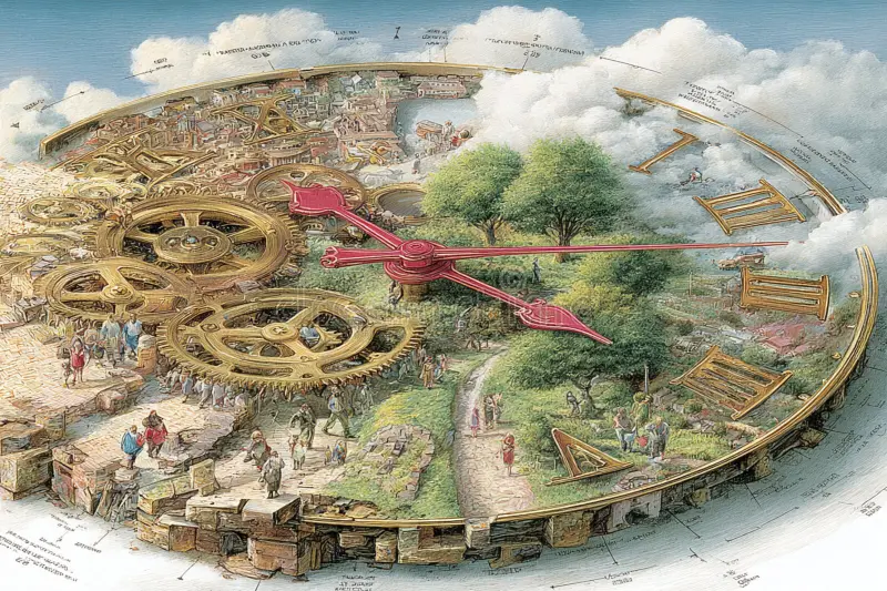 The Cycle of Civilization and Nature within a Clockwork Worl…