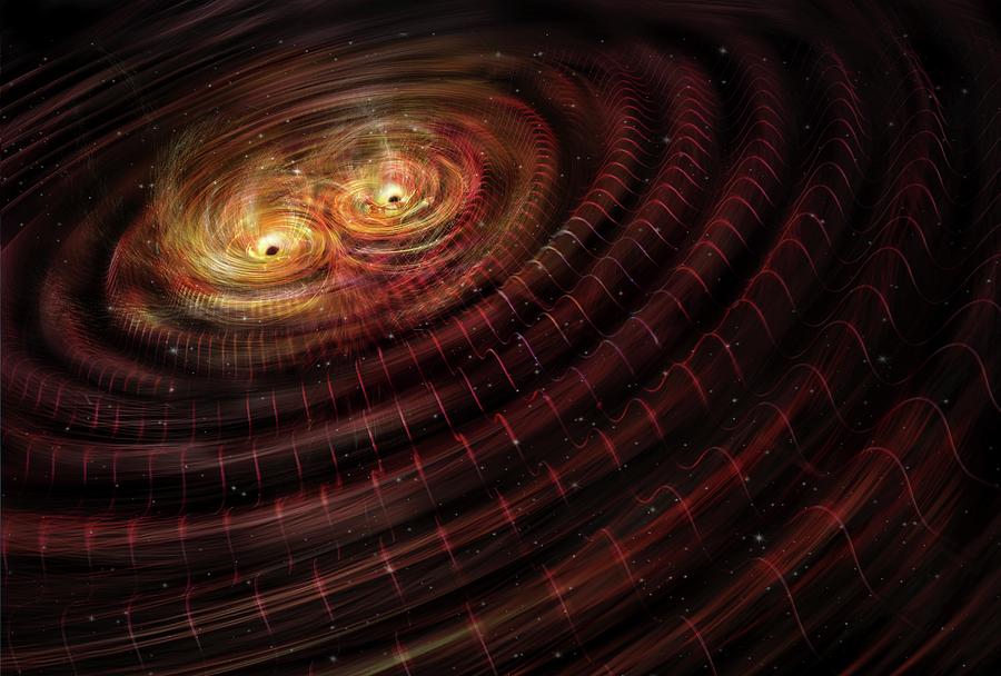 Black Hole Merger And Gravitational Waves #3 Photograph by Nicolle R ...