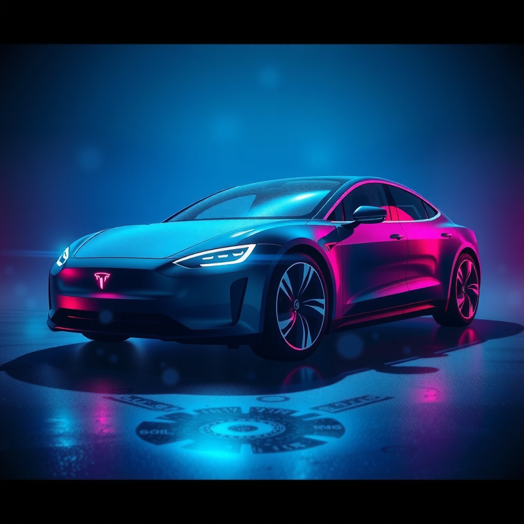 AI-generated illustration: Innovations: The Electric Car