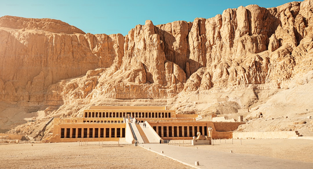 Temple of Hatshepsut is one of the main and famous archaeological and tourist attractions in the Nile Valley near the city of Luxor in Egypt