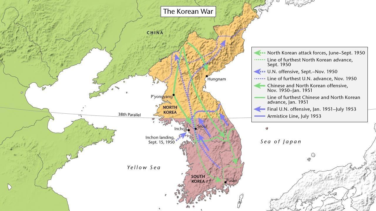 Korean Peninsula On World Map