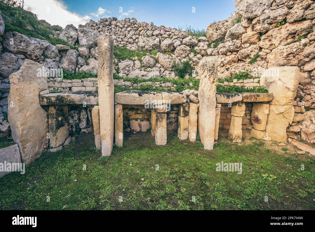 Gigantia, ancient Megalithic Temple of Malta, is a unesco …